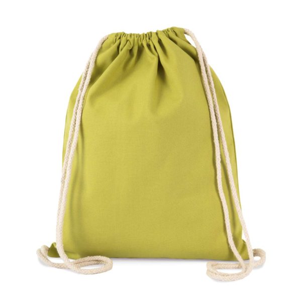ki0154 - Rucsac din bumbac cu snur gros - Kimood - [Burnt Lime]