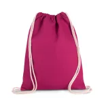 ki0154 - Rucsac din bumbac cu snur gros 310 g/m2 - Kimood - [Fuchsia]
