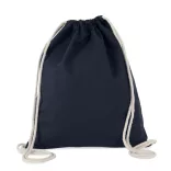 ki0154 - Rucsac din bumbac cu snur gros 310 g/m2 - Kimood - [Navy]