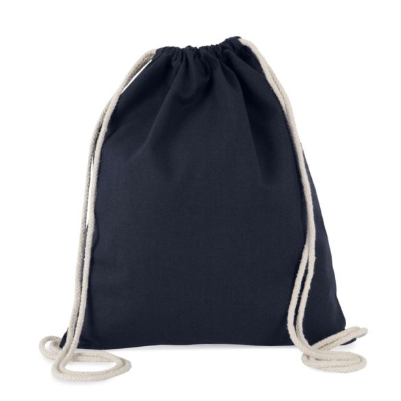 ki0154 - Rucsac din bumbac cu snur gros - Kimood - [Navy]