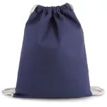 ki0154 - Rucsac din bumbac cu snur gros 310 g/m2 - Kimood - [Patriot Blue]