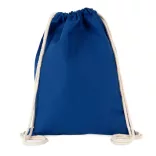 ki0154 - Rucsac din bumbac cu snur gros 310 g/m2 - Kimood - [Royal Blue]
