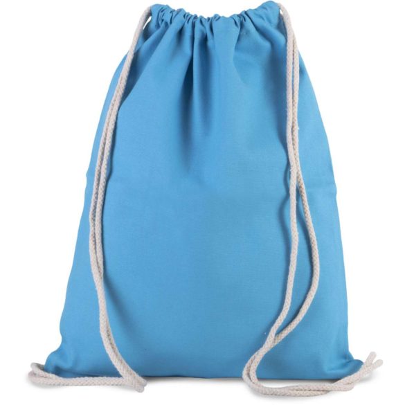 ki0154 - Rucsac din bumbac cu snur gros - Kimood - [Surf Blue]