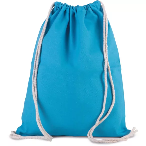 ki0154 - Rucsac din bumbac cu snur gros 310 g/m2 - Kimood - [White]