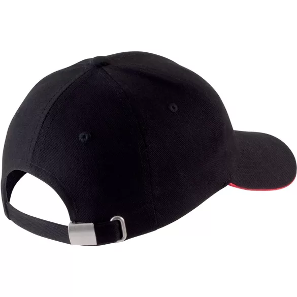 KP011-Sapca-din-bumbac-pieptantat-6-panele-ORLANDO-BlackRed