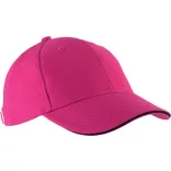 KP011-Sapca-din-bumbac-pieptantat-6-panele-ORLANDO-FuchsiaBlack