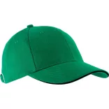 KP011-Sapca-din-bumbac-pieptantat-6-panele-ORLANDO-Kelly-GreenBlack