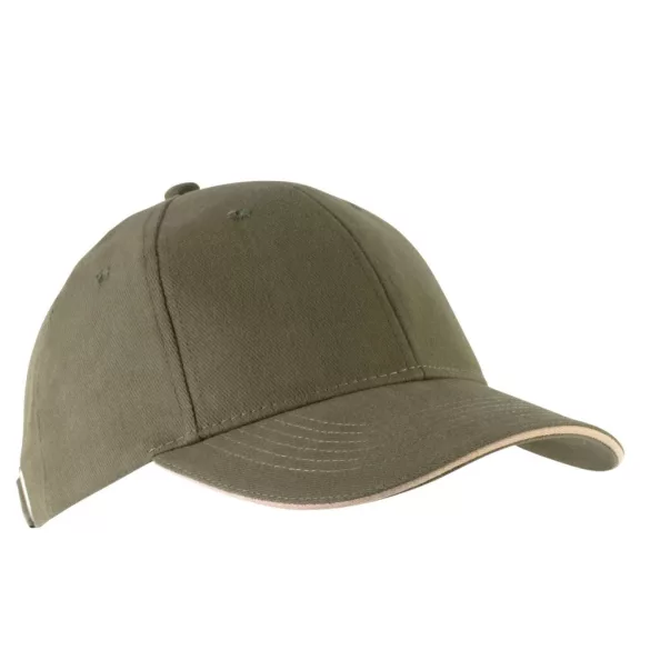 KP011 - Sapca din bumbac pieptantat - 6 panele - ORLANDO - [Navy/Pink]