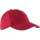 KP011-Sapca-din-bumbac-pieptantat-6-panele-ORLANDO-RedWhite