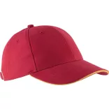 KP011-Sapca-din-bumbac-pieptantat-6-panele-ORLANDO-RedYellow