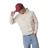 KP011 - Sapca din bumbac pieptantat - 6 panele - ORLANDO - [Red Safran/Dark Grey]