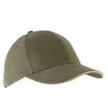 KP011 - Sapca din bumbac pieptantat - 6 panele - ORLANDO - [Spicy Orange/Dark Grey]