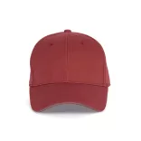 KP011 - Sapca din bumbac pieptantat - 6 panele - ORLANDO - [Terracotta Red/Slate Grey]