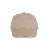 KP034 - Sapca din bumbac  - 5 panele - FIRST - [Beige]