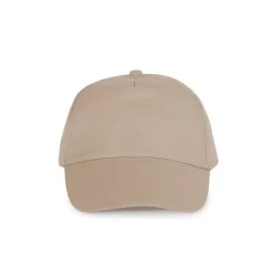 KP034 - Sapca din bumbac  - 5 panele - FIRST - [Beige]
