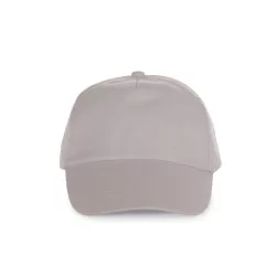 KP034 - Sapca din bumbac  - 5 panele - FIRST - [Light Grey]