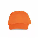 KP034-Sapca-din-bumbac-5-panele-FIRST-Orange