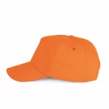 KP034-Sapca-din-bumbac-5-panele-FIRST-Orange