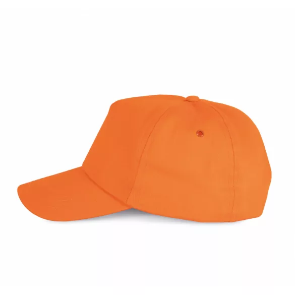 KP034-Sapca-din-bumbac-5-panele-FIRST-Orange