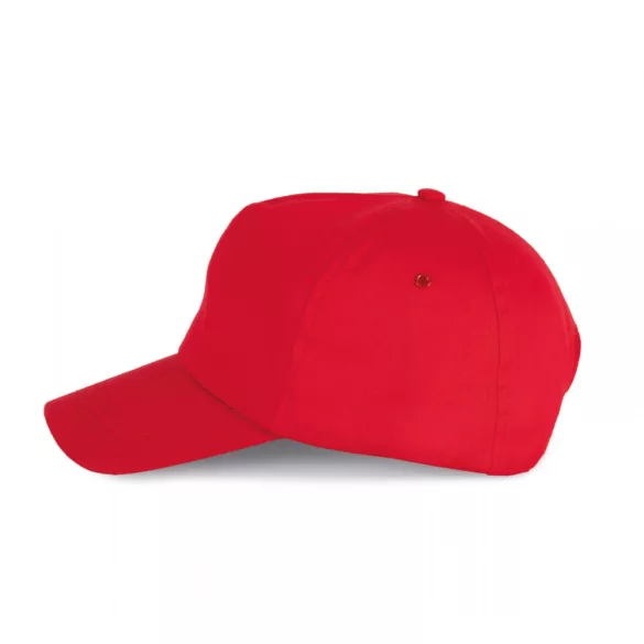 KP034-Sapca-din-bumbac-5-panele-FIRST-Red