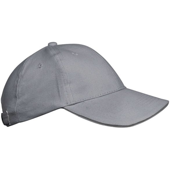 kp042 - Sapca din bumbac pentru copii - 6 panele - ORLANDO KIDS - [Light Grey/Dark Grey]
