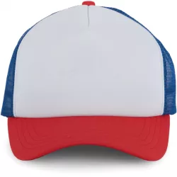 KP111-Sapca-5-panele-TRUCKER-MESH-WhiteFrench-RedReflex-Blue