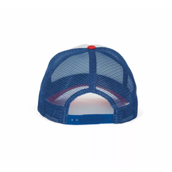 KP111-Sapca-5-panele-TRUCKER-MESH-WhiteFrench-RedReflex-Blue
