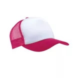KP111-Sapca-5-panele-TRUCKER-MESH-WhiteFuchsia