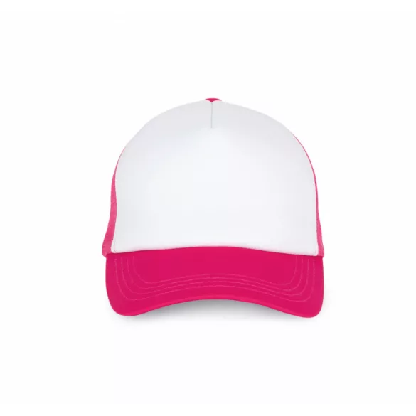 KP111-Sapca-5-panele-TRUCKER-MESH-WhiteFuchsia