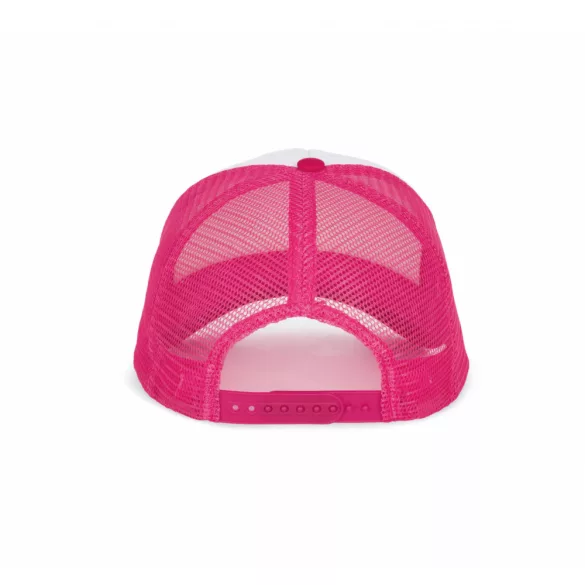 KP111-Sapca-5-panele-TRUCKER-MESH-WhiteFuchsia