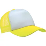 KP111-Sapca-5-panele-TRUCKER-MESH-WhiteFluorescent-Yellow