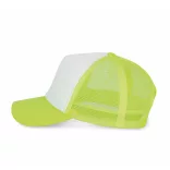 KP111-Sapca-5-panele-TRUCKER-MESH-WhiteFluorescent-Yellow