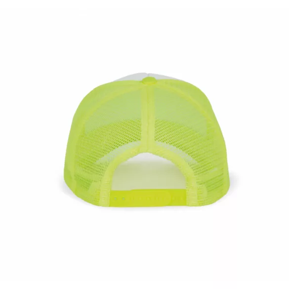 KP111-Sapca-5-panele-TRUCKER-MESH-WhiteFluorescent-Yellow