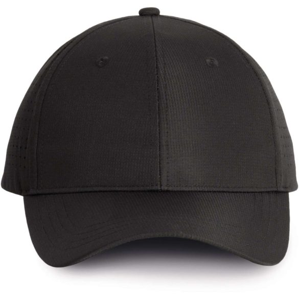 kp118 - Sapca adulti perforata - 6 panele - [Black]
