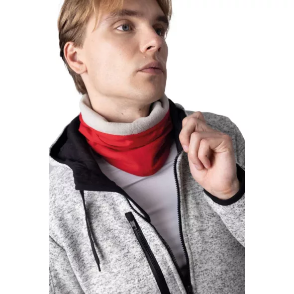 KP121 - Fular - FLEECE-LINED NECKWARMER - [Lagoon/Light Grey]