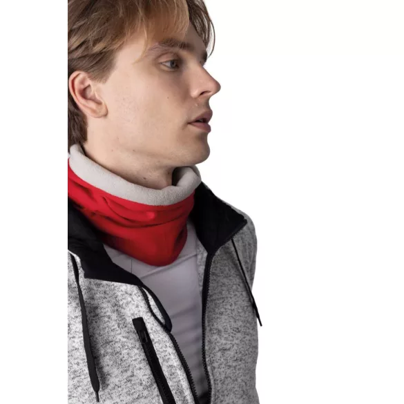 KP121 - Fular - FLEECE-LINED NECKWARMER - [Lagoon/Light Grey]