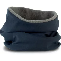KP121 - Fular - FLEECE-LINED NECKWARMER - [Navy/Slate Grey]