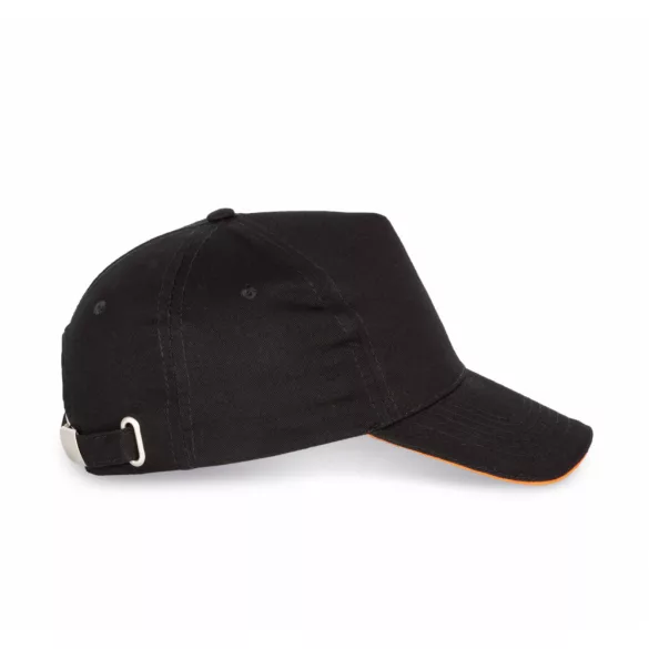 KP124-Sapca-sandwich-din-bumbac-5-panele-SANDWICH-PEAK-BlackOrange