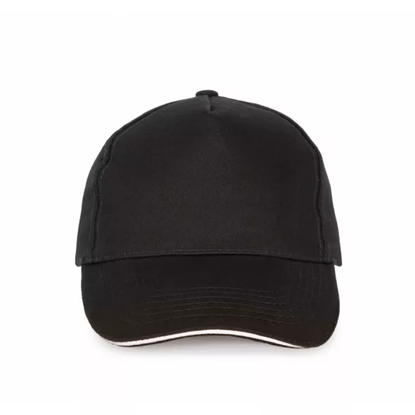 KP124-Sapca-sandwich-din-bumbac-5-panele-SANDWICH-PEAK-BlackWhite