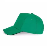 KP130-Sapca-sandwich-din-bumbac-5-panele-SANDWICH-PEAK-Kelly-GreenBlac