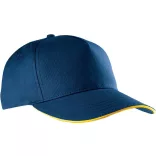 KP130-Sapca-sandwich-din-bumbac-5-panele-SANDWICH-PEAK-NavyYellow