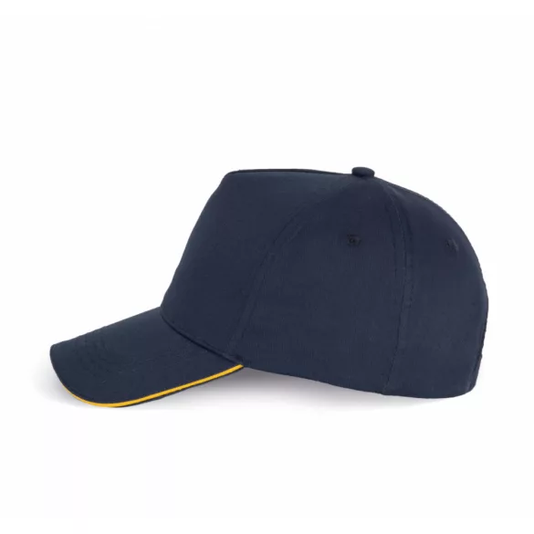 KP130-Sapca-sandwich-din-bumbac-5-panele-SANDWICH-PEAK-NavyYellow