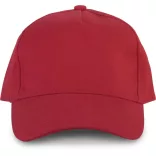 KP133-Sapca-din-bumbac-5-panele-OKEOTEX-CERTIFIED-Red