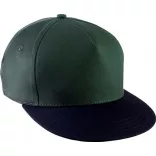 KP139-Sapca-din-bumbac-5-panele-SNAPBACK-Forest-GreenBlack