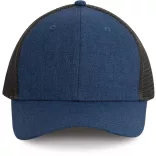 kp142 - Sapca - 6 panele - TRUCKER - [Light Navy Heather/Dark Grey]