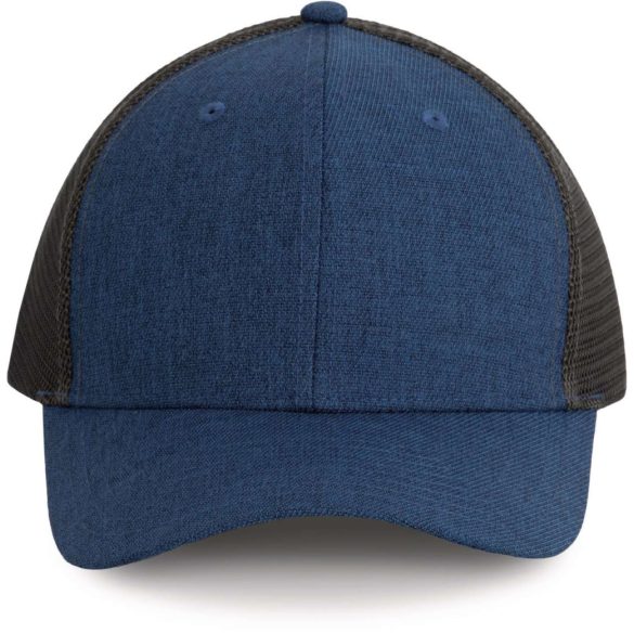 kp142 - Sapca - 6 panele - TRUCKER - [Light Navy Heather/Dark Grey]