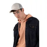 kp142 - Sapca - 6 panele - TRUCKER - [Light Navy Heather/Dark Grey]