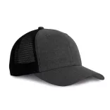 kp142 - Sapca - 6 panele - TRUCKER - [Light Navy Heather/Dark Grey]