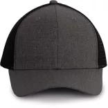 kp142 - Sapca - 6 panele - TRUCKER - [Steel Grey Heather/Black]