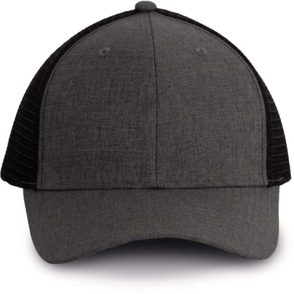 kp142 - Sapca - 6 panele - TRUCKER - [Steel Grey Heather/Black]